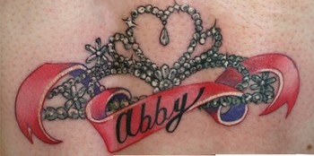 Teresa Sharpe - Sparkly Tiara tattoo